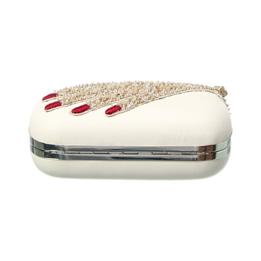 Alexander Mcqueen Embellished Hand Leather Skull Clutch (Authentic Pre-Loved), - Picture 3 of 5